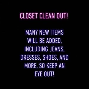 Closet Clean Out!